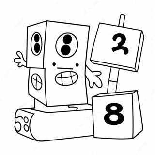 Page A Colorier Numberblocks 8 67162-55418