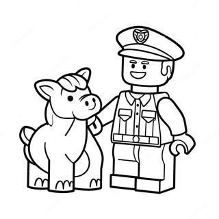 Page A Colorier Policier Lego En Action 67173-55435