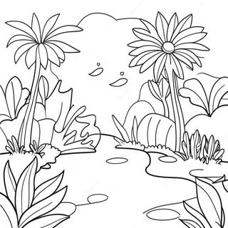 Page A Colorier Scene Du Jardin Deden 67213-55470