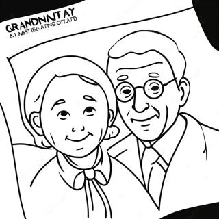 Journée Des Grands-Parents Pages À Colorier