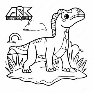 Page A Colorier Logo Ark Survival Evolved 67262-55482