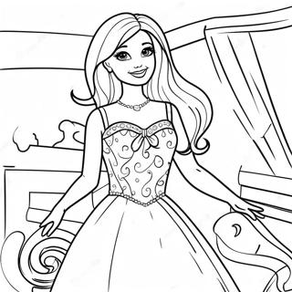 Page A Colorier Chelsea Barbie En Robe Scintillante 67273-55512