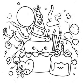 Page A Colorier Joyeuse Celebration Danniversaire 67293-55526