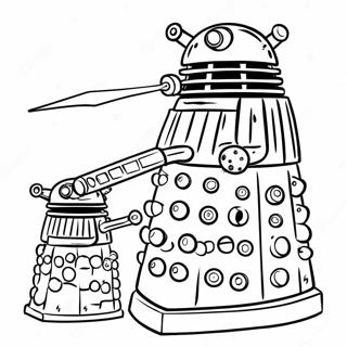 Page A Colorier De Dalek En Action 6735-5478