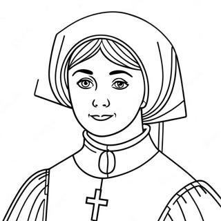 Sainte Élisabeth Anne Seton Pages À Colorier