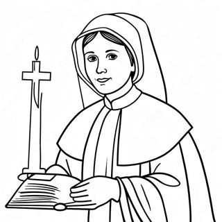 Page A Colorier Sainte Elisabeth Anne Seton 67362-55578