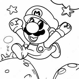 Page A Colorier De Super Mario Sautant Par Dessus Des Goombas 67383-55598