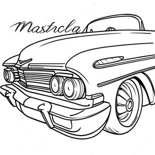 Page A Colorier De La Voiture Classique Chevy Impala 67392-55604