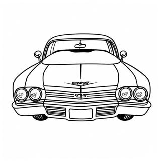 Page A Colorier Du Design Sportif De La Chevy Impala 67393-55606