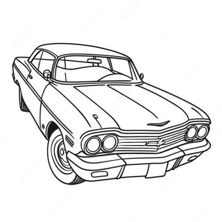 Page A Colorier Du Design Sportif De La Chevy Impala 67393-55608