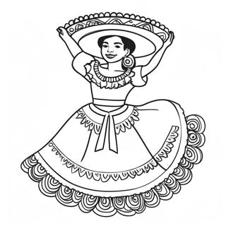 Page A Colorier De Danseur Folklorique 67452-55656