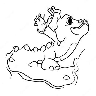 Empreinte De Dinosaure Pages À Colorier