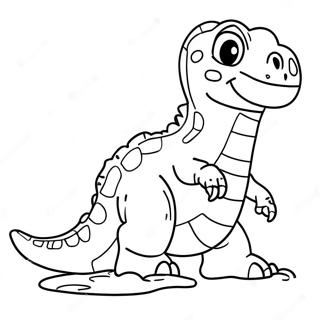 Page A Colorier De Lempreinte De Dinosaure 67502-55684