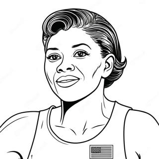 Wilma Rudolph Pages À Colorier