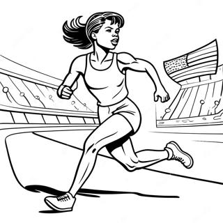 Page A Colorier Wilma Rudolph Courant Vite 67543-55741