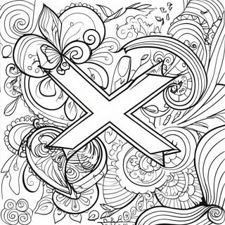 Page A Colorier Du Design X Rouge Audacieux 67553-55723