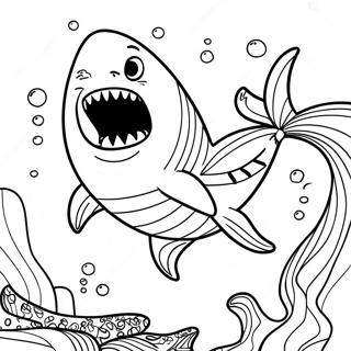 Page A Colorier De Shark Tale 67562-55732