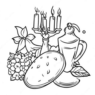 Page A Colorier Shabbat Shalom 67622-55792