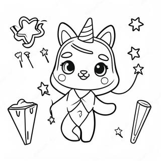 Page A Colorier De Mignons Magic Mixies Avec Baguettes Etincelantes 6765-5501