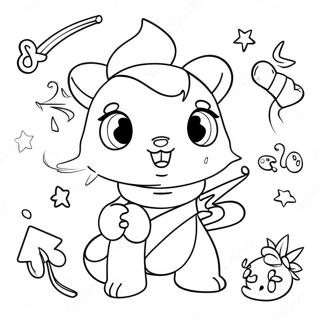 Page A Colorier De Mignons Magic Mixies Avec Baguettes Etincelantes 6765-5503