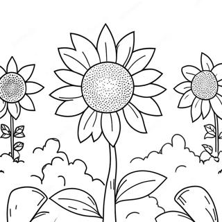 Tournesol Anti-Stress Pour Adultes Pages À Colorier