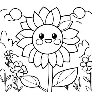 Page A Colorier Jardin De Tournesols Relaxant 67673-55835