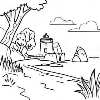 Page A Colorier Paysage De La Baie De Chesapeake 67703-55851