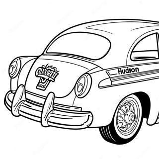 Hudson Hornet Pages À Colorier