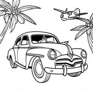 Hudson Hornet Pages À Colorier