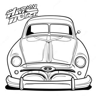 Page A Colorier Hudson Hornet Style Dessin Anime 67743-55875