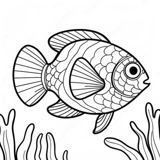 Page A Colorier De Poissons Tropicaux Colores 6775-5510