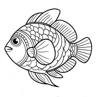 Page A Colorier De Poissons Tropicaux Colores 6775-5511