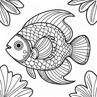 Page A Colorier De Poissons Tropicaux Colores 6775-5512