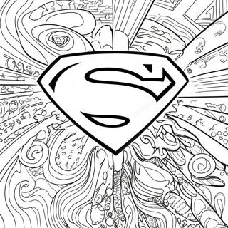 Page A Colorier Logo Superman Classique 67803-55942