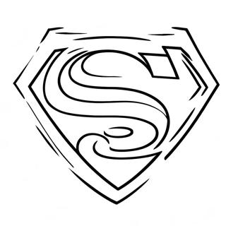 Page A Colorier Logo Superman Classique 67803-55943