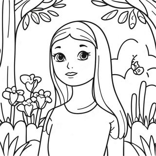 Page A Colorier Chanson De Daria Dans Un Beau Jardin 67813-55937