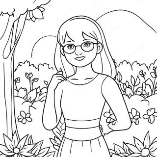 Page A Colorier Chanson De Daria Dans Un Beau Jardin 67813-55940