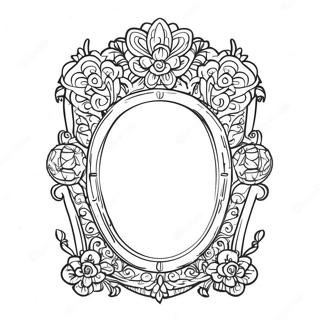 Page A Colorier Miroir Decoratif 67823-55955