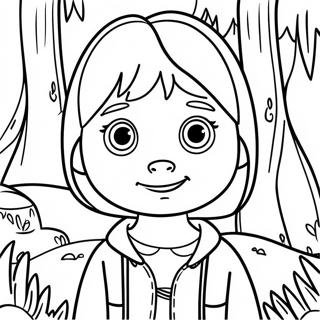 Page A Colorier De Masha Aventureuse Dans La Foret 6785-5518