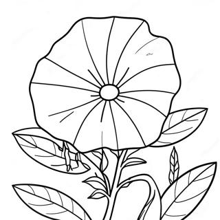 Page A Colorier Fleur De Gloire Du Matin 67892-56003