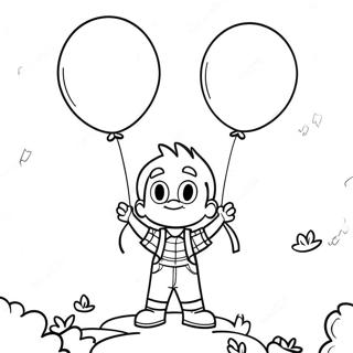 Page A Colorier De Peter Avec Des Ballons Colores 67933-56030