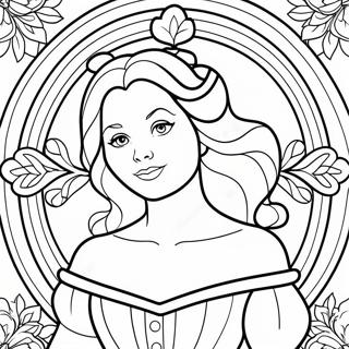 Page A Colorier Belle En Vitrail Enchanteresse 67973-56098