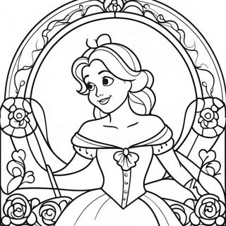 Page A Colorier Belle En Vitrail Enchanteresse 67973-56100