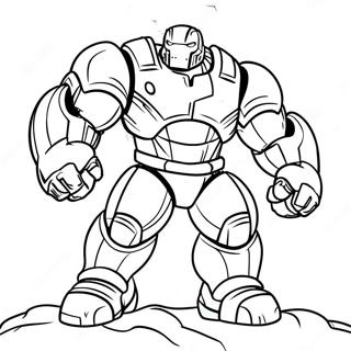 Page A Colorier Hulkbuster En Bataille 68013-56103