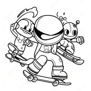 Sk8 L'infini Pages À Colorier