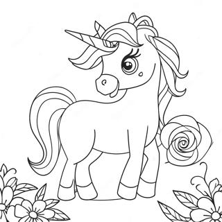 Page A Colorier De La Princesse Licorne 6804-5530