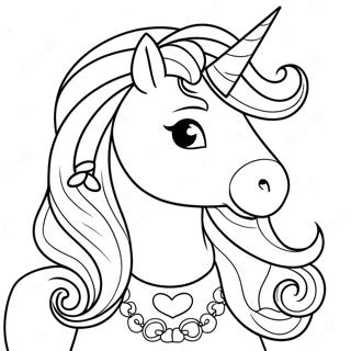 Page A Colorier De La Princesse Licorne 6804-5532