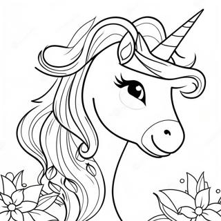 Page A Colorier De La Princesse Licorne Etincelante 6805-5533