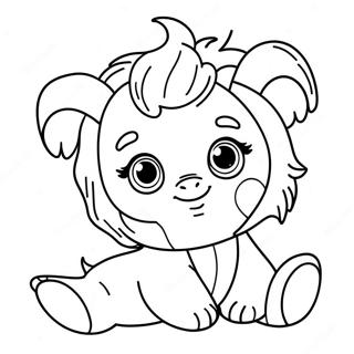 Page A Colorier De Bebe Bop Mignon Avec Un Ours En Peluche 68073-56150