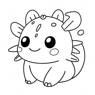 Page A Colorier Daxolotl Squishmallow 6814-5539